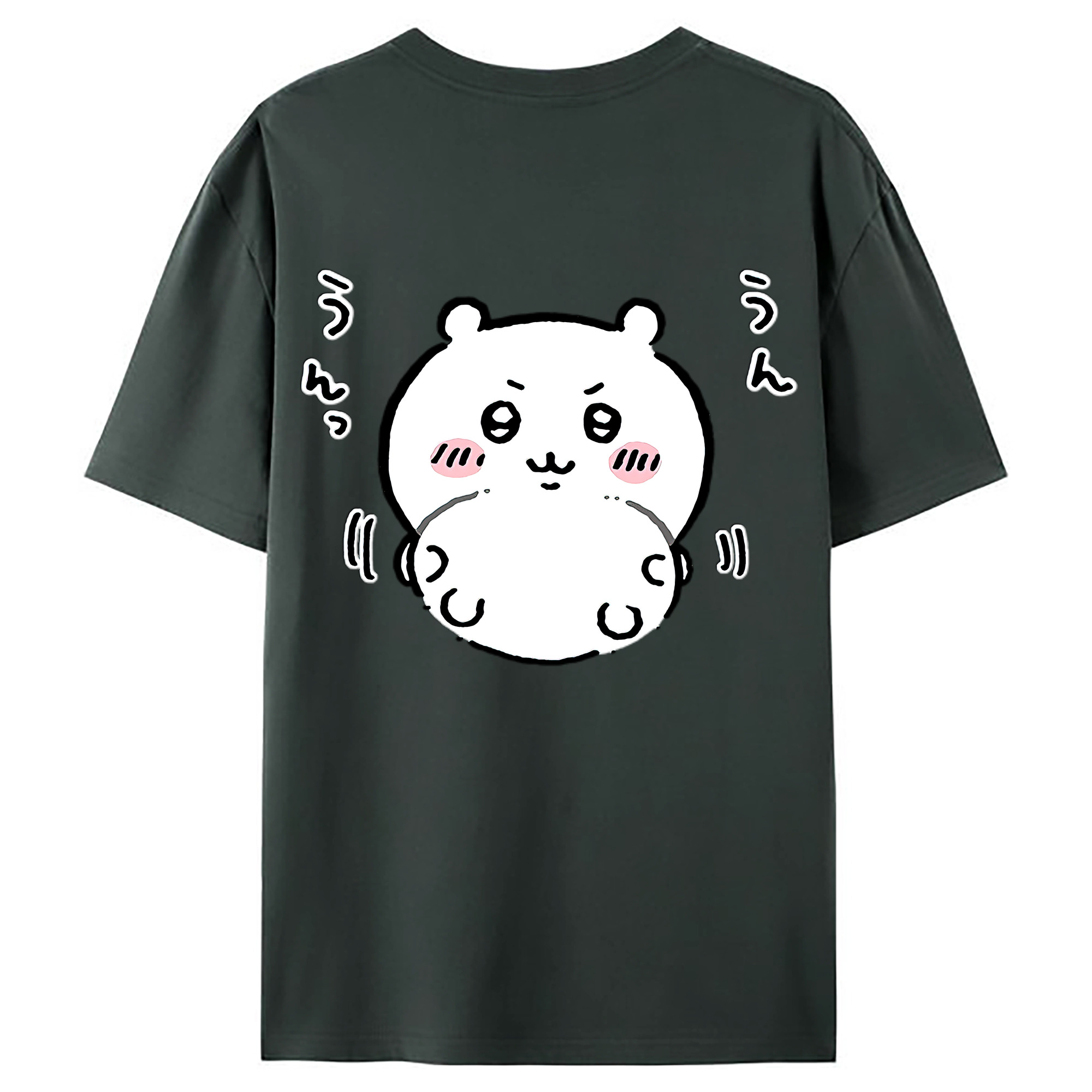 （画像用） ちいかわ ちいかわ Chii-kawa chiikawa 綿100％ メンズ半袖Tシャツ（バックプリント） 通気性